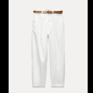 Zara belted chino pants